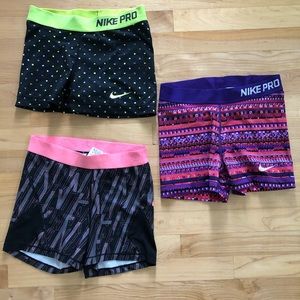 Nike pro shorts